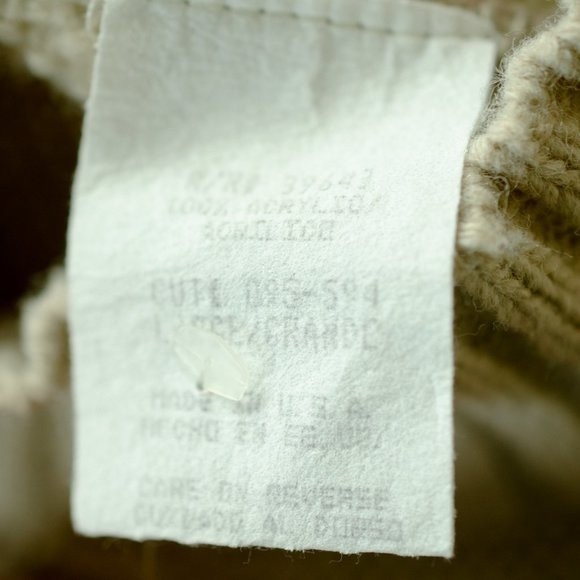 Vintage 80s Cape Cod Sportswear Beige Textured Sweater - Picture 5 of 5